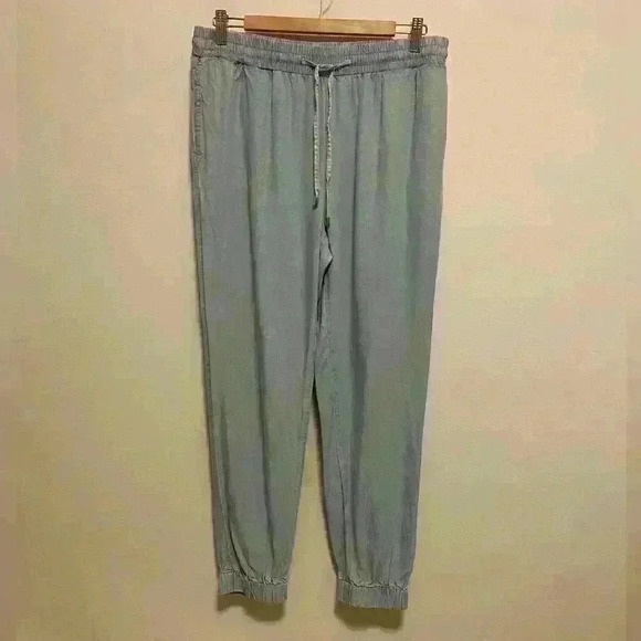 Ellen Tracy - Light Cotton Pants -  Light Denim Blue - Size M - Picture 1 of 5